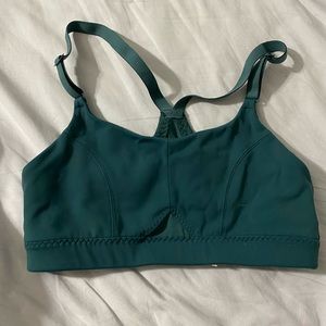 Green athleta sports bra